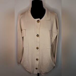 Suprelook Women's Long Sleeve Button Down Knitted Sweater Jacket